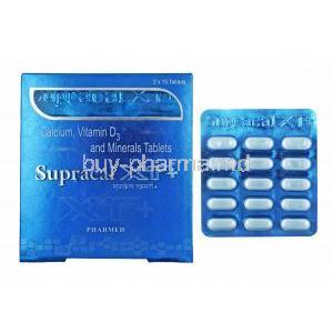 Supracal XT Plus, Calcium Citrate/ Tribasic Calcium Phosphate/ Vitamin D3/ Magnesium Hydroxide
