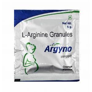 Argyno Granules Orange Flavour, L-Arginine sachet