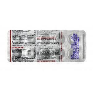 Olmark-AH, Olmesartan 20mg + Amlodipine 5mg + Hydrochlorothiazide 12.5mg, Tablet, sheet information