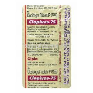 Clopivas 75 side effects anxiety