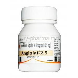 Angiplat, Nitroglycerin 2.5 mg,Capsule, bottle