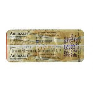 Amlozaar,Losartan 50mg  Amlodipine 5mg, Tablet,sheet information