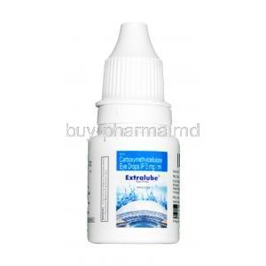 Extralube eye drop, Carboxymethylcellulose 5mg per ml, Eye drop, Bottle