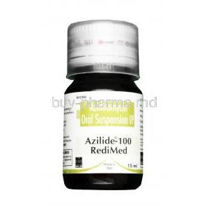 Azilide Redimix Oral Suspension, Azithromycin, 100 mg per 5ml, Oral suspension, bottle