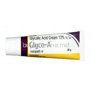 Glyco A Cream, Glycolic acid 12% cream 30gm, Tube