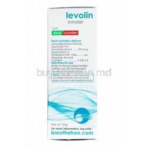 Levolin Inhaler, Levosalbutamol composition