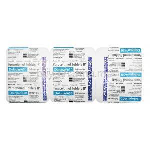 Dolopar, Paracetamol 650mg, Tablet, Sheet information