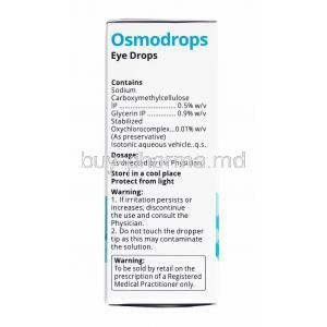 Osmodrops Eye Drop, Carboxymethylcellulose and Glycerin composition
