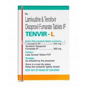 Tenvir-L, Lamivudine and Tenofovir disoproxil fumarate composition