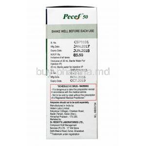Pecef Oral Suspension, Cefpodoxime Proxeti manufacturer