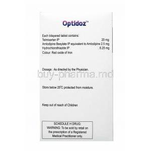 Optidoz, Telmisartan, Amlodipine and Hydrochlorothiazide composition
