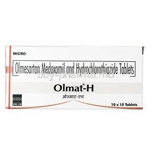 Olmat H, Hydrochlorothiazide 12.5mg / Olmesartan 20mg, Tablet, Box