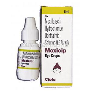 Moxicip, Moxifloxacin Hcl 0.5% 5 Ml Ophthalmic Solution  (Cipla)
