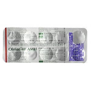 Olmat AMH, Olmesartan 40mg / Amlodipine 5mg / Hydrochlorothiazide 12.5mg, Tablet, Sheet information