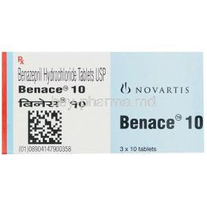 Benance, Generic Lotensin,  Benazepril 10 Mg Box