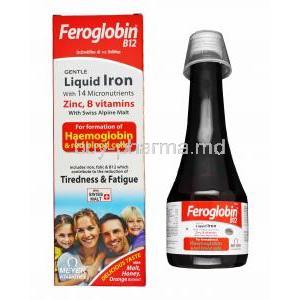 Feroglobin B12 Syrup Honey and Orange Flavour