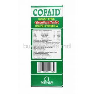 Cofaid Syrup composition