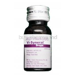 Vi-syneral Drops, Biotin / D-panthenol / Niacinamide / Vitamins and Minerals, Oral Drops 15 ml, Bottle information