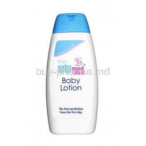 Sebamed baby lotion, Natural lipids, sorbitol, allantoin, panthenol,  lecithin, Body lotion 100ml, Bottle