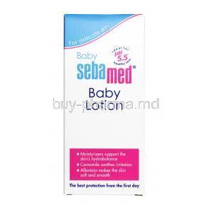 Sebamed baby lotion, Natural lipids, sorbitol, allantoin, panthenol,  lecithin, Body lotion 50ml, 100ml Box