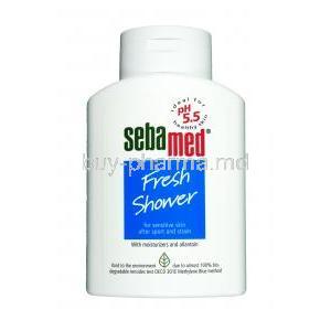 Sebamed Fresh Shower, skin care ingredients, Liquid Body soap 200ml, Bottle