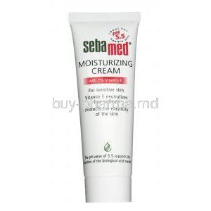 Sebamed Moisturizing Cream, petrolatum, Myreth-3 myristate, glycerin and other skin moisturising ingredients, cream 50ml, Tube