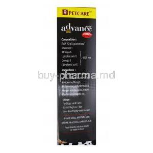 Petcare Nutricoat Advance Supplement For Dogs, composition