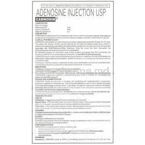 Carnosin, Adenosine Information Sheet 1