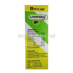 LIVOFEROL,200ml, Box information -1