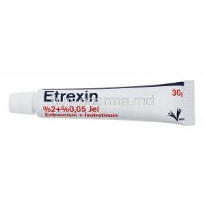 Etrexin gel, Erythromycin and Isotretinoin tube
