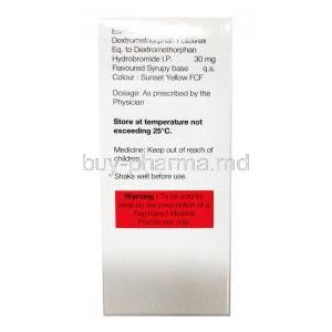 Tossex Oral Suspension Orange, Dextromethorphan Hydrobromide composition