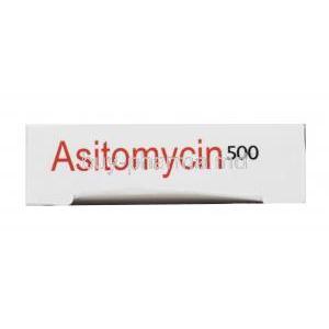 Astomycine, Azithromycin 500mg box side