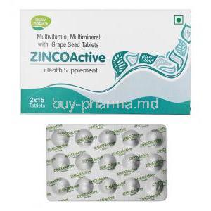 Zinco Active, Multivitamin/ Multimineral/ Grape Seed
