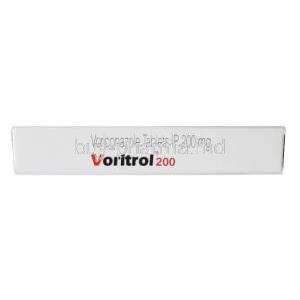 Voritrol, Voriconazole 200mg box side