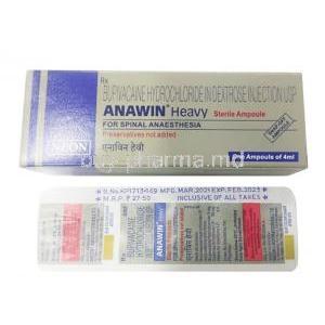 Anawin Heavy Injection (Bupivacaine / Dextrose)
