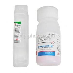 Omnicef-O Oral Suspension, Cefixime 100mg 30ml bottle