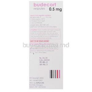 Budecort, Generic  Pulmicort,  Budesonide Respule Box Information