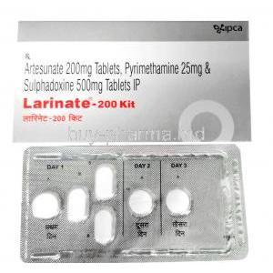 Larinate Kit, Artesunate/ Pyrimethamine/ Sulphadoxine