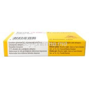 Tegretol CR 400, Carbamazepine 400mg, Novartis, Box side view-4, Manufacturer information