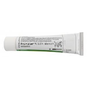 Psorcutan ointment, Calcipotriol 0.005%, Ointment 30g, Intendis, Tube front view