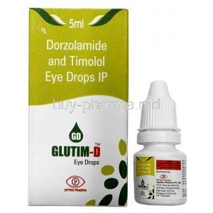 Glutim-D Eye Drop, Dorzolamide / Timolol