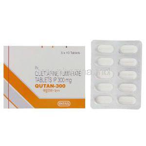 Qutan, Generic Seroquel,  Quetiapine  300 Mg