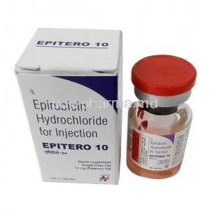 Epitero Injection, Epirubicin 10mg, Vial,Hetero Drugs, Box, Vial