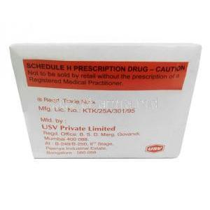 Ecosprin 150, Aspirin 150mg,USV, Box information, Manufacturer