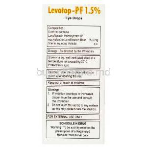 Levotop-PF,  Levofloxacin Ophthalmic Solution Eye Drops