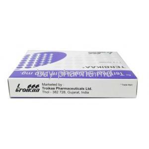 Terbikaa, Terbinafine 250 mg, Troikaa Pharmaceuticals Ltd, Box top view