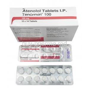 Tenormin, Atenolol 100 mg, Abbot, Box, Blisterpack