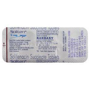 Soliten, Generic Vesicare,  Solifenacin Packaging