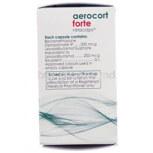 Aerocort Forte Box Composition