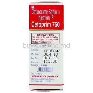 Cefoprim,  Generic Zinacef,  Cefuroxime Injection United Biotech Manufacturer